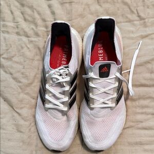 Adidas Ultraboost size 11.5 Men's White and Black Running Shoes
